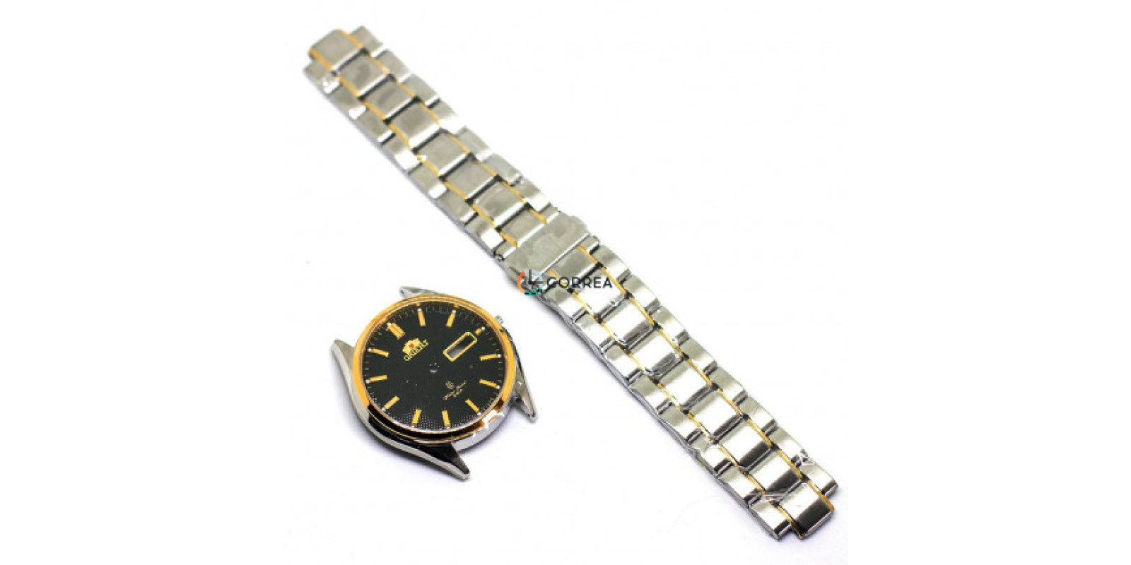 Корпус для часов Orient Automatic комбинированный с черным циферблатом KO-014